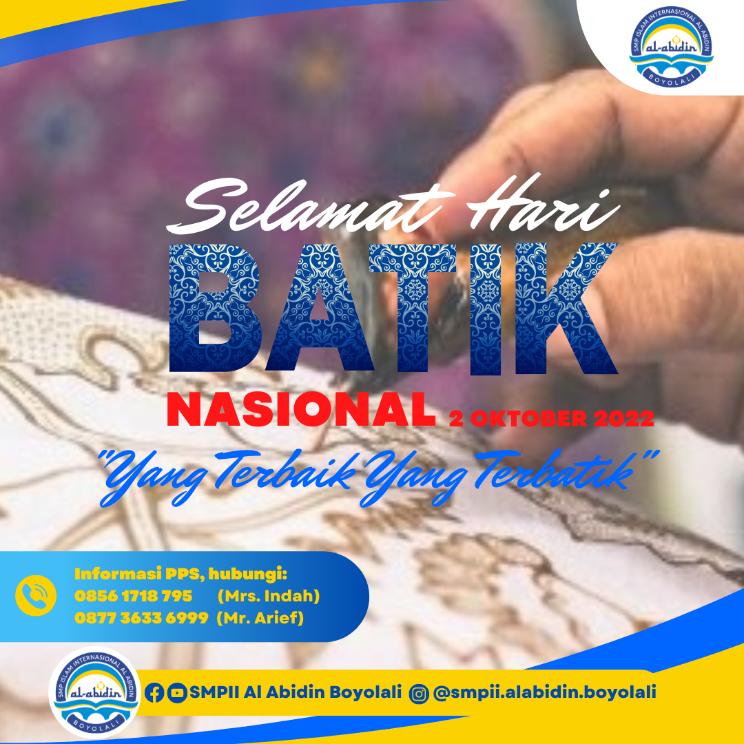 Memperingati Hari Batik Nasional Bukti Cinta Tanah Air